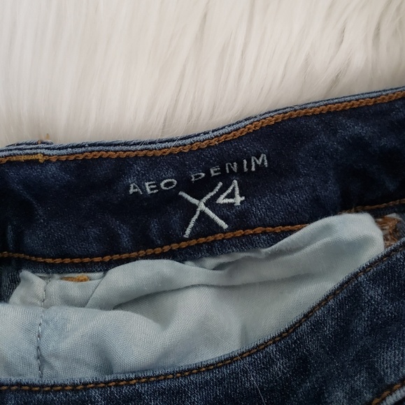 AEO Denim 4X Distress 360 Stretch 4 Short Jegging - Picture 4 of 5